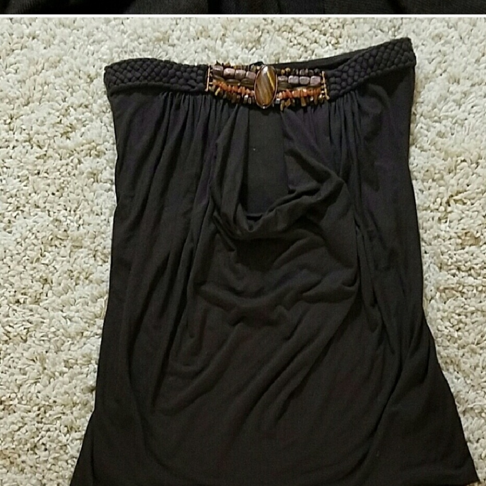 Sky brand keyhole tube top